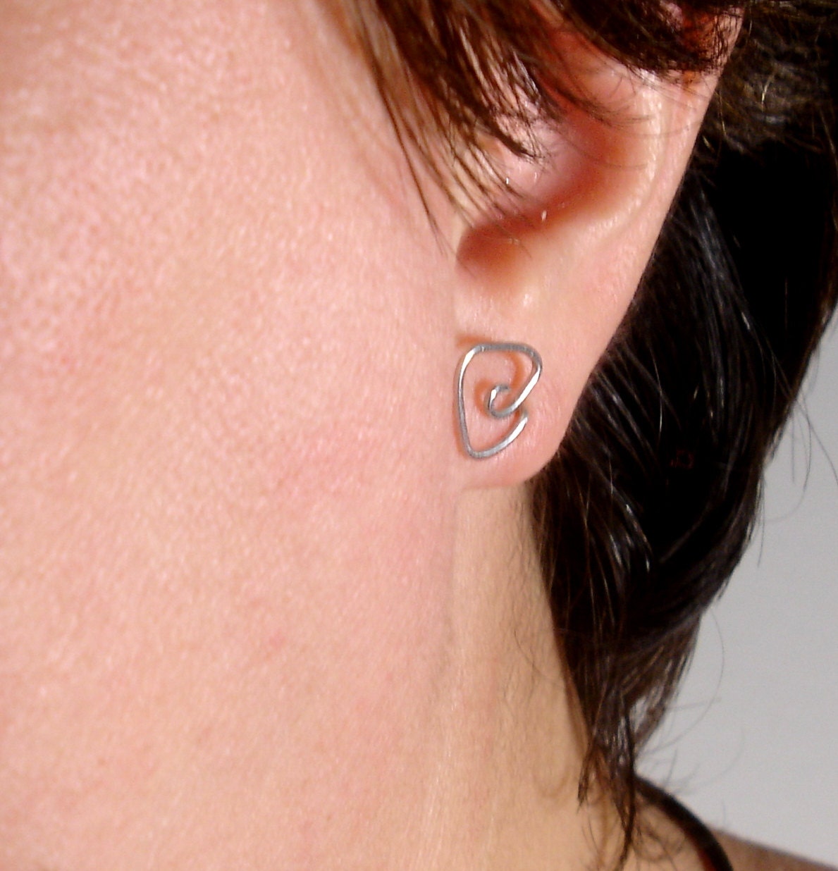 Tiny stud earrings, triangle stud earrings, sterling silver earrings, triangle studs unisex earrings, sterling silver jewelry