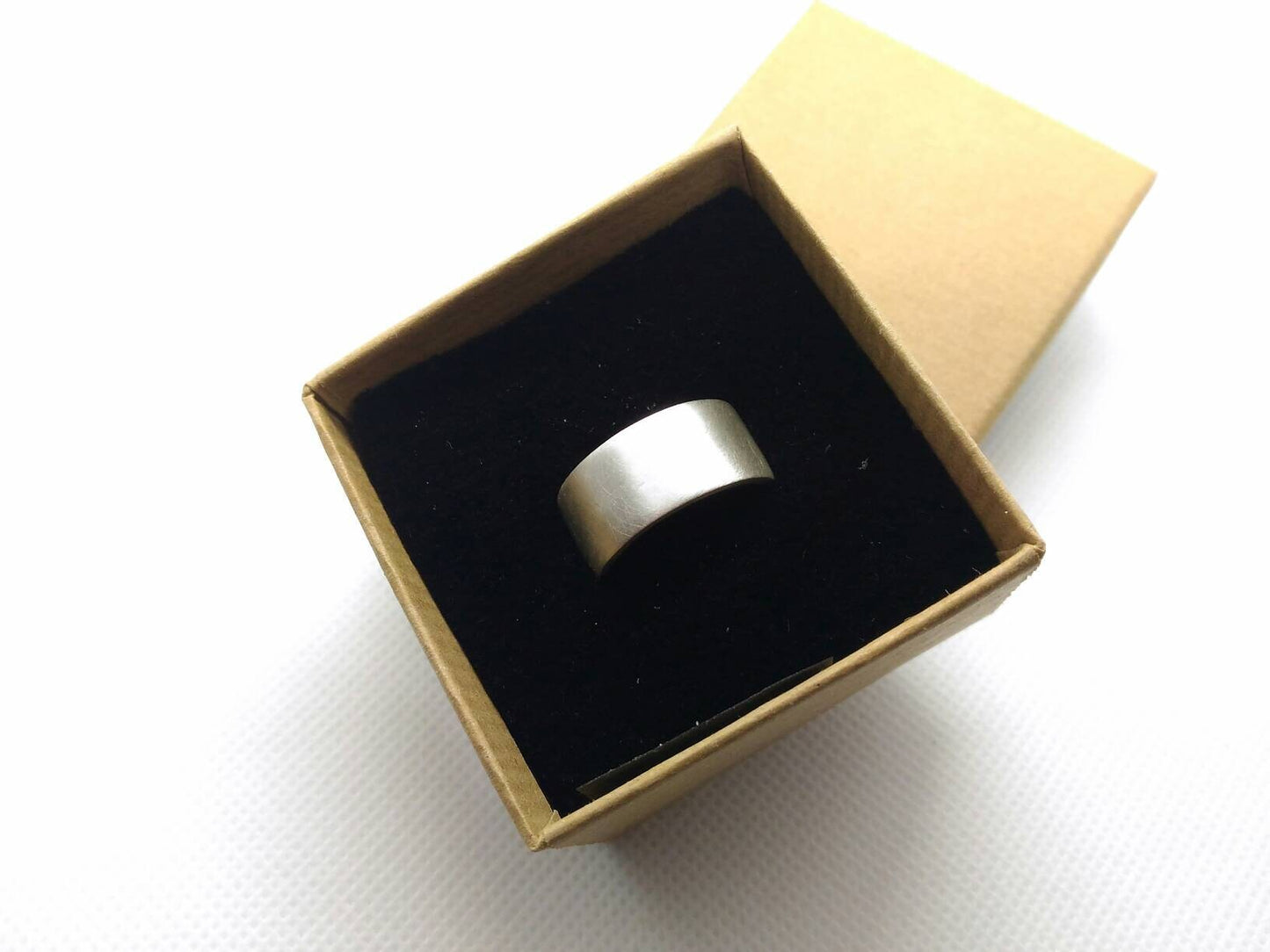 Mens engagement ring. Matte finish silver band ring. Mens jewelry. Plain sterling silver thick band ring. Graduation gift for him. Male rings