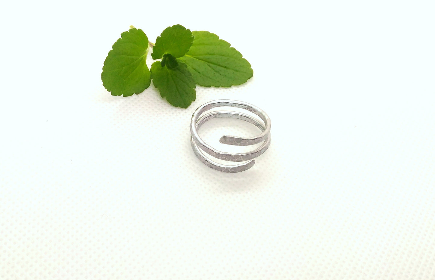 Thumb rings for women, Gift for her, Aluminum ring, Contemporary jewelry, Hammered aluminium ring