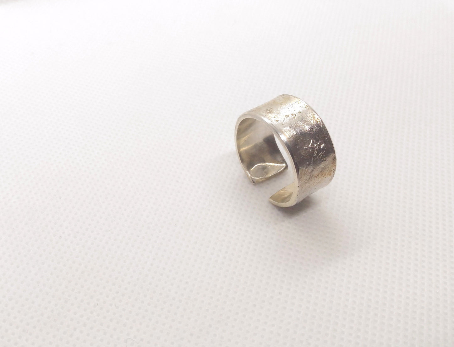 Alternative engagement ring. Reticulated silver ring. Unusual wedding ring. Contemporary jewelry. Silver jewelry. Statement ring