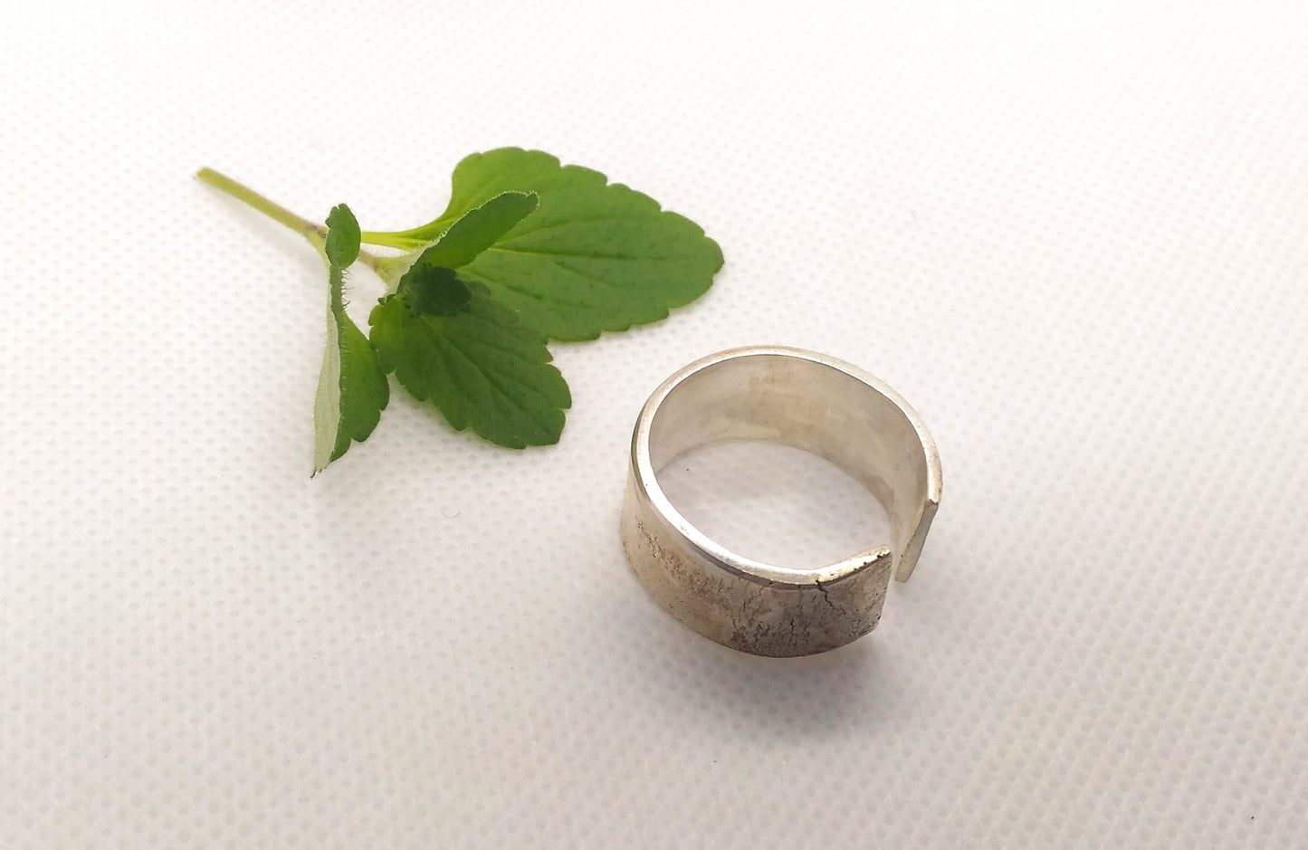 Alternative engagement ring. Reticulated silver ring. Unusual wedding ring. Contemporary jewelry. Silver jewelry. Statement ring