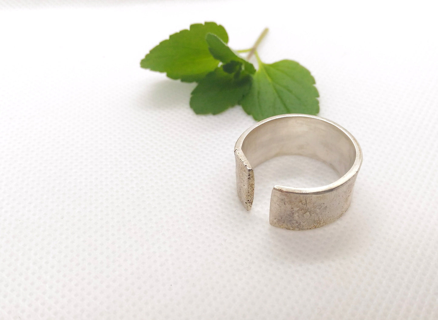 Alternative engagement ring. Reticulated silver ring. Unusual wedding ring. Contemporary jewelry. Silver jewelry. Statement ring