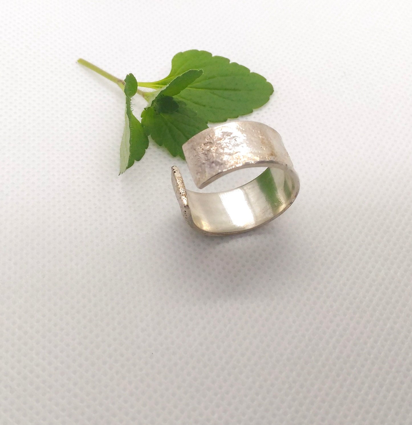 Alternative engagement ring. Reticulated silver ring. Unusual wedding ring. Contemporary jewelry. Silver jewelry. Statement ring