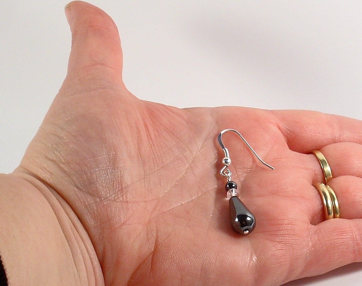 Bridesmaid gift from bride. Sterling silver wedding earrings. Dangle bridal earrings.