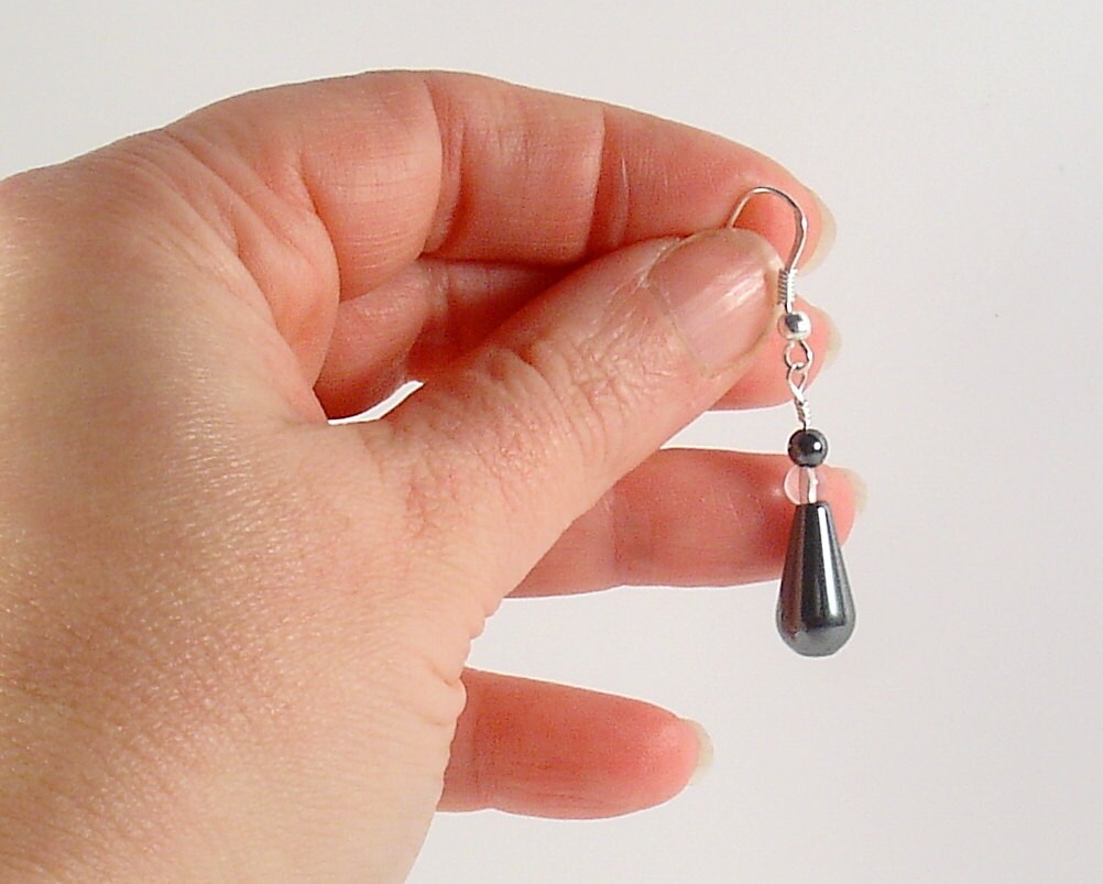 Bridesmaid gift from bride. Sterling silver wedding earrings. Dangle bridal earrings.