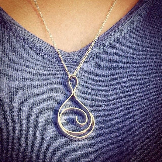 Mothers necklace. Sterling silver necklace pendant. Maternity necklace. Statement jewelry for mom. Pregnancy necklace